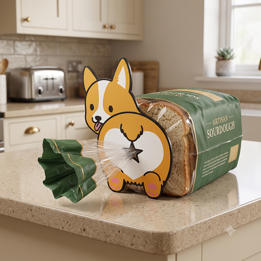 CBC-MUL-002 Corgi Bread Clip