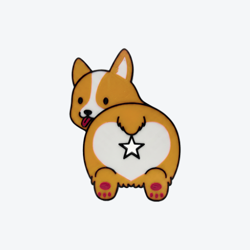 CBC-MUL-003 Corgi Bread Clip