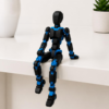 DM13-BLK-BLU 3 Dummy 13 - Poseable 3D Printed Figure