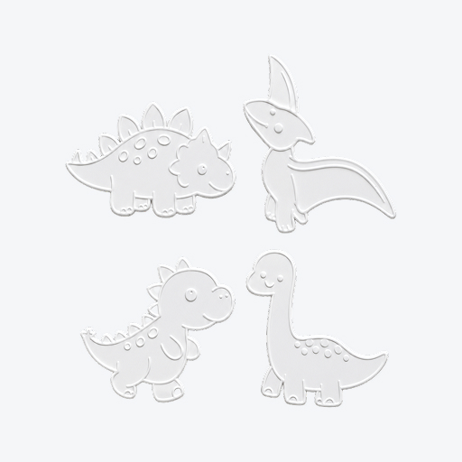 Coloring Kit – Dinosaur (Set of 4)