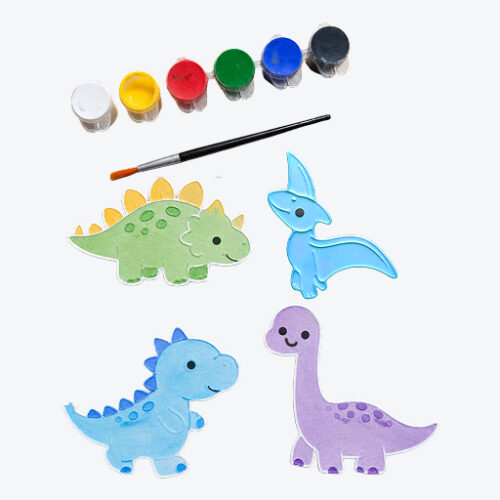 DPK-WHT-03 Coloring Kit – Dinosaur (Set of 4)