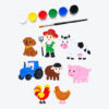Coloring Kit – Farm (Set of 8)