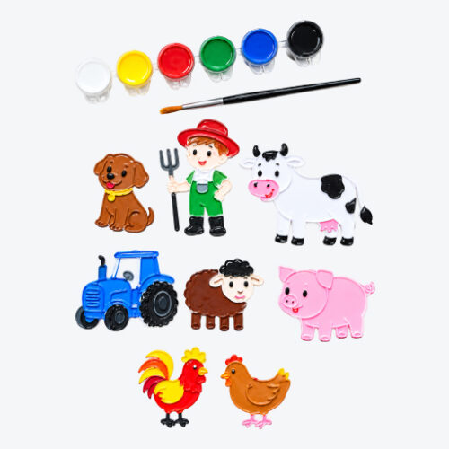 PK-WHT-3 Coloring Kit – Farm (Set of 8)